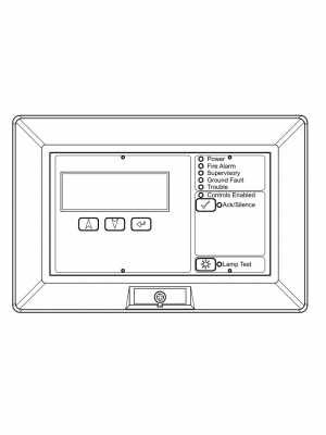 KIDDE KRLCDR - Anunciador Remoto LCD / Inglés / Sin Controles Comunes / Rojo - Image 2