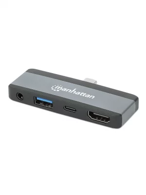 MANHATTAN - 190404 - Docking Station USB-C 4 en 1 adaptador portátil - Image 1