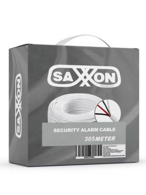 SAXXON OWAC2305JF- Cable de alarma de 2 conductores/ CCA/ Calibre 22 AWG/ 305 metros/ Retardante a la flama/ Recomendable para control de acceso/ Videoportero/ Audio/ - Image 2