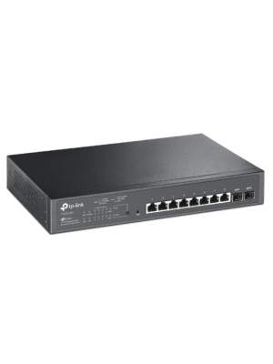 TP-LINK SG2210MP - Switch JetStream SDN administrable con 8 puertos 10/100/1000 Mbps y 2 puertos SFP, equipado con 8 puertos PoE y un presupuesto total de 150W. Permite administración centralizada a través de OMADA SDN." - Image 2