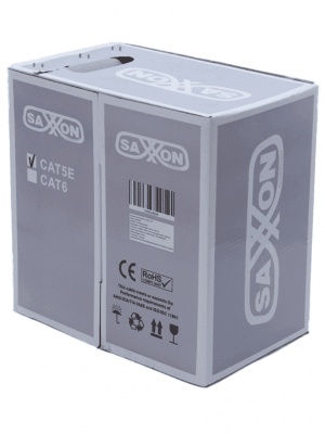 SAXXON OUTP5ECCA100G- Bobina de Cable UTP Cat5e/ 100 Metros/ CCA/ Color Gris/ Uso Interior/ Cert ISO9001/ UL 444/ RoSH/ ANSI/ TIA/ EI-568B - Image 2
