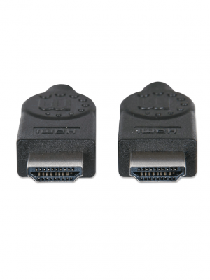 MANHATTAN - 306133 - Cable HDMI de Alta Velocidad / 4K@30Hz, 3D, HDMI Macho a HDMI Macho, Blindado, Negro, 5 m (16.5 ft.) - Image 1