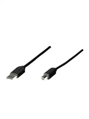 MANHATTAN 342650 - Cable USB A-B 1.8M, Negro Economico - Image 1