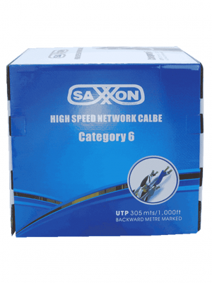 SAXXON OUTP6COP305BC - Bobina de cable UTP Cat6 100% cobre, 305 metros, bobinado REELEX, color blanco, para uso interior, con 4 pares, soporta pruebas de rendimiento, certificaciones UL444, ISO9001 y RoHS. - Image 2
