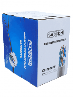 SAXXON OUTP6COP305BC - Bobina de cable UTP Cat6 100% cobre, 305 metros, bobinado REELEX, color blanco, para uso interior, con 4 pares, soporta pruebas de rendimiento, certificaciones UL444, ISO9001 y RoHS. - Image 3