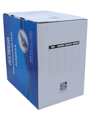 SAXXON OUTP6COP305BC - Bobina de cable UTP Cat6 100% cobre, 305 metros, bobinado REELEX, color blanco, para uso interior, con 4 pares, soporta pruebas de rendimiento, certificaciones UL444, ISO9001 y RoHS. - Image 4