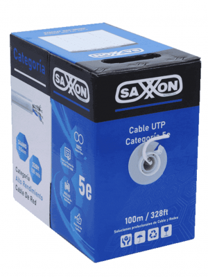 SAXXON OUTP5ECOP100BC - Bobina de Cable UTP Cat5e 100% Cobre/ 100 Metros/ Color Blanco/ Uso Interior/ 4 Pares/ Soporta Pruebas de Rendimiento/ Ideal para Cableado de Redes y Video/ - Image 3