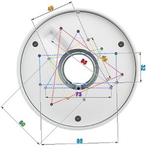 DAHUA PFA106- Adaptador para Camaras Domo/ Fisheye/ Eyeball Dahua - Image 2