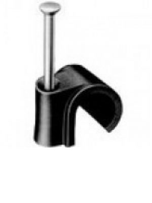 SAXXON eGRAPN8MM - Bolsa de 100 grapas de pared / Color negro / 8 mm - Image 1