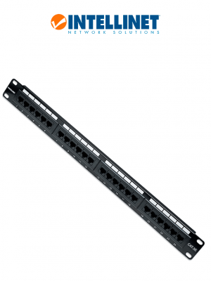 INTELLINET 513555 - Panel de Parcheo Cat5e 24 puertos, UTP, 1UR - Image 1