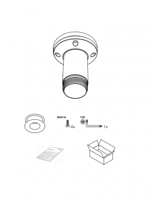 BOSCH V_NDAUPMTS - Soporte tubo colgante, 4" (11cm) - Image 2