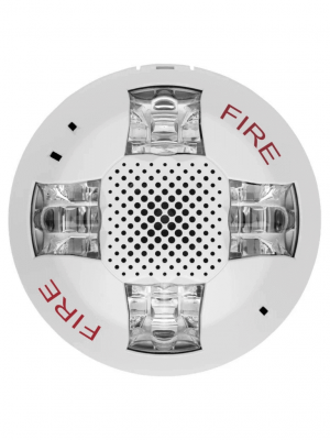 KIDDE EGCSVWF - Altavoz con Estrobo de Techo / Blanco / Logo FIRE - Image 1