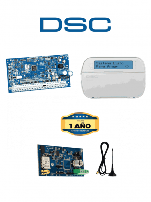 DSC NEO-LCD-LE4050M ACTUALIZACION- Kit Neo 32 Zonas Panel HS2032 / Teclado Alfanumérico HS2LCDN/ Comunicador LE4050m con 1 año de servicio - Image 1