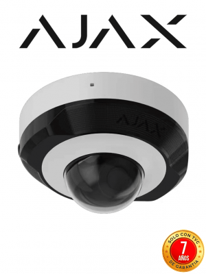 Ajax DomeCam Mini (5 Mp/2.8 mm) - Camara IP Domo  5 Megapixeles con IA y Micrófono/ H.265/ 25 Fps/ Lente de 2.8mm/ Angulo de 100°-110°/ IR DE 30 Mts/ IP65/ PoE/ WDR/HDR. Color Blanco - Image 1