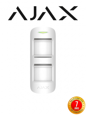 AJAX MotionProtect Outdoor W - Detector de movimiento inalámbrico para exterior con sistema anti-enmascaramiento avanzado. Color Blanco (28302.33.WH3) - Image 1