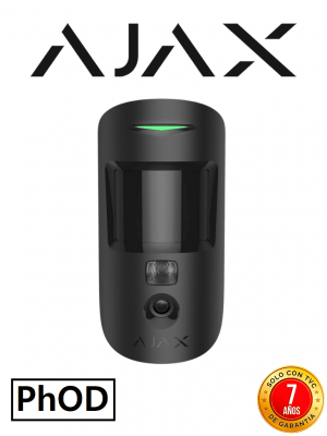 AJAX MotionCam B (PhOD)- Detector de movimiento con Verificación fotográfica y con la función de mandar imágenes sobre demanda. Color Negro - Image 1