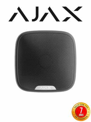 AJAX StreetSiren B- Sirena Exterior Reforzada Inalámbrica. Color Negro - Image 1