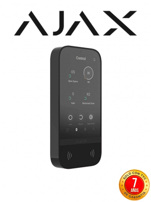 Ajax KeyPad TouchScreen -Teclado inalámbrico con pantalla táctil para gestionar un sistema Ajax Color Negro (81507.148.BL3) - Image 1