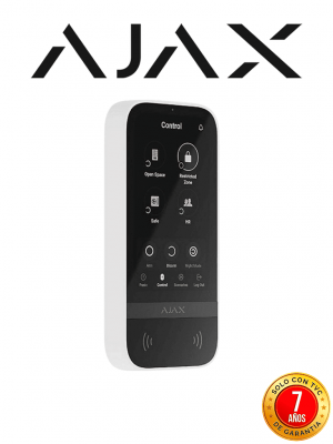 Ajax KeyPad TouchScreen -Teclado inalámbrico con pantalla táctil para gestionar un sistema Ajax Color Blanco 81508.148.WH3 - Image 1