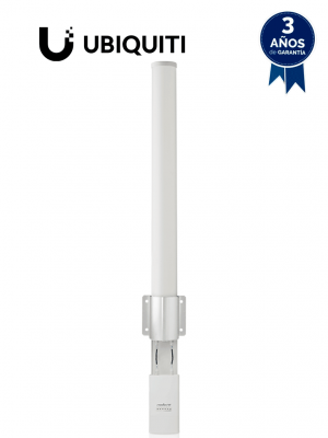 UBIQUITI AMO-2G10 - Antena omnidireccional para access point de 2.4GHz con ganancia de 10 dBi y 2 conectores SMA hembra inverso. - Image 1