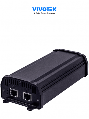 VIVOTEK AP-GIC-010A-060 - Inyector PoE Gigabit para alimentar cámaras IP, con 1 puerto, UPoE, hasta 60W, para interiores - Image 1