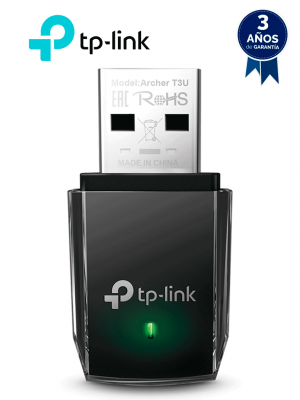 TP-LINK ARCHER T3U - Adaptador USB Mini Doble Banda Inalámbrico AC1300 , AC1300 (400 Mpbs en la banda de 2.4GHz y 867 Mbps en la banda de 5GHz) de velocidad inalámbrica con la próxima generación de Wi-Fi - 802.11ac , MU-MIMO , Puerto USB 3.0. - Image 1