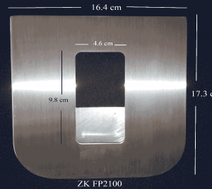 ZKTECO FP2100 - Accesorio para Montaje de Lectoras/ Compatible con Lector FR1200 u otros/ Para Torniquete Modelo TS2100. - Image 3