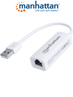 MANHATTAN 506731 - Adaptador Fast Ethernet USB de Alta Velocidad 2.0/ Velocidad Hasta 100 Mbps Fast Ethernet/ Hot Swap/ Full Dúplex con Detección Automática de la Velocidad/ Certificaciones: FCC Clase B, Marca CE, RoHS/ - Image 1