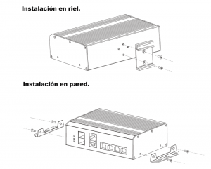 UTEPO UTP7204GEHPOE - Switch Gigabit industrial high PoE, 4 puertos, 802.3af/at, 2 puertos combo uplink Gigabit, hasta 60W por puerto, 120W totales, DIN rail - Image 5