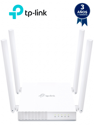 TP-LINK Archer C24 - Ruteador WiFi AC 750Mbps con 1 puerto WAN RJ45 Fast Ethernet, 4 puertos LAN RJ45 Fast Ethernet, 4 antenas fijas y modos de funcionamiento como enrutador, punto de acceso y extensor de red. - Image 1