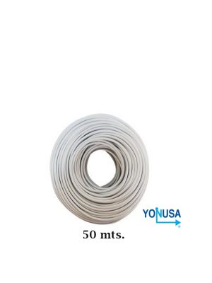 YONUSA CDA50 - Bobina de cable bujía con doble aislado de 50 mts para uso en cercas eléctricas con energizadores Yonusa/ calibre 22 AWG especial indicado para soportar de 10,000 a 12,000 V - Image 1
