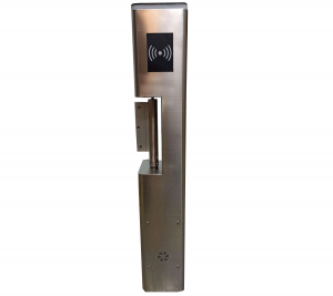 ZKTECO SBT2000S - Puerta de Cortesía Bidireccional de Alto Flujo/ Carril de 90 cm/ 110V/ Acero Inoxidable/ Aleta de Vidrio Templado/ Fácil Integración con Controles de Acceso Facial, Palma, QR, Proximidad y botones/ No cuenta con Lectores y Panel - Image 4