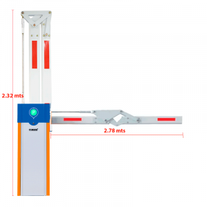 WEJOIN WJCB101VFIL33D180 - Barrera Vehicular Izquierda / Alto flujo / Motor 24 VDC / Brazo Octagonal Articulado De 3 Metros A 180 Grados / Velocidad 3 Segundos / Dirección ajustable - Image 2