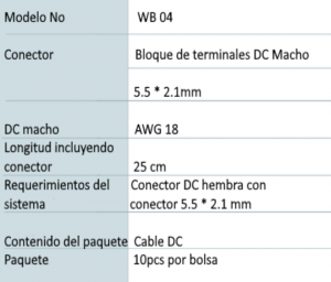 SAXXON PSUWB04 - Bolsa de 10 Conectores Macho para Alimentación de Camaras/ Cable Calibre 18 AWG/ - Image 3