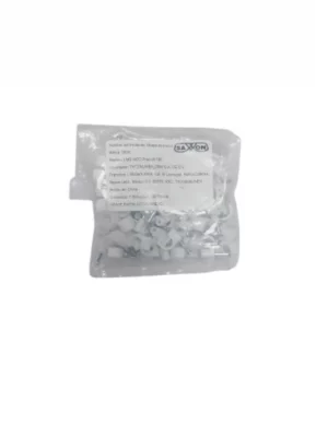 TCE LMG-NCC-7mm-W - Grapa de pared / Diámetro interno 7 mm / Altura 8.7 mm / Color blanco / Bolsa de 50 piezas - Image 2