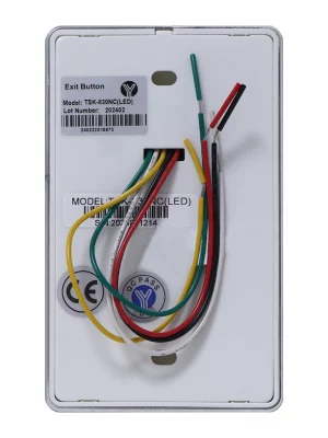 YLI TSK830NCLED - Botón de Salida Táctil, Luz LED, Cristal Templado, Acabado Elegante, 12 VCC, Función NC/NO, Sin Caja de Instalación Requerida - Image 4