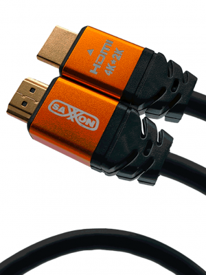 SAXXON SX-05HD-C - Cable HDMI de 0,5 metros de alta velocidad / Versión 2.0 / Resolución 4K / Canal de retorno de audio (ARC) / Video 3D / Blindado para reducir interferencias / Chapado en oro / Alta resistencia y durabilidad. - Image 1