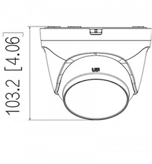 DAHUA DH-IPC-T1E40 - Camara IP Domo de 4 Megapixeles/ Lente de 2.8 mm/ 93 Grados de Apertura/  H.265+/ WDR Real de 120 dB/ IR de 30 Metros/ IP67/ PoE/ - Image 2