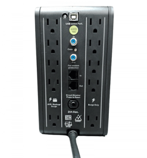 CDP R-Smart2010 - UPS de 2000VA / 1200W con pantalla LCD, 10 terminales de salida: 5 con respaldo y AVR, y 5 con supresión de picos. - Image 3