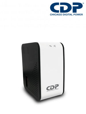 CDP R2C-AVR1008 - Regulador de 1KVA / 500W con 8 terminales de salida: 4 con protección de sobretensión y 4 con protección AVR, incluyendo protección de línea datos - Image 1