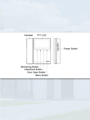 COMMAX CDV43K2DRC4LN - Kit de videoportero Commax a color con monitor de 4.3 pulgadas y auricular, frente de calle, comunicación con audio y video, función de apertura de puerta no requiere configuración - Image 3