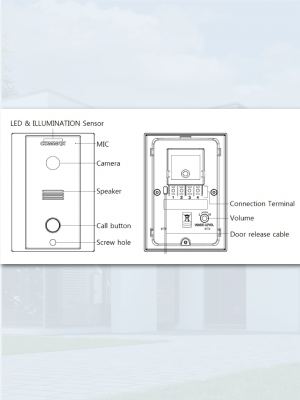COMMAX CDV43K2DRC4LN - Kit de videoportero Commax a color con monitor de 4.3 pulgadas y auricular, frente de calle, comunicación con audio y video, función de apertura de puerta no requiere configuración - Image 5