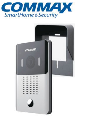 COMMAX DRC4YP - Frente de calle para videoportero, compatible con monitores Commax uso en interior y exterior/ Soporta 2 monitores/ Salida de relay para función de apertura de puerta incluye cubierta metalica - Image 1