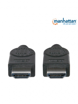 MANHATTAN 322539-Cable HDMI de 10m / Alta Velocidad / Macho a macho / Blindado / Resolución de 1080p / Color intenso / Hasta 10.2Gbps a 340MHz / Terminales en PVC/ Color negro - Image 2