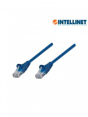 INTELLINET 318129 - CABLE PATCH / 0.45m( 1.5f) / Cat 5e / UTP AZUL - Image 1