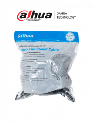 DAHUA DH-PFM942I-50-5 - Cable de 50 Metros Armado para Video y Energía/ con Conectores BNC y de Energía/ Para Camaras Hasta 4k/ Soporta: AHD/CVI/TVI/CVBS/ Uso Exterior e Interior/ Cobre de Alta Pureza/ - Image 1