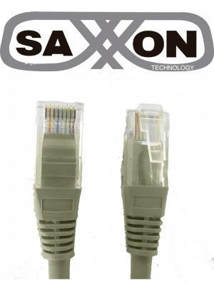 SAXXON P62UG - Cable patch cord UTP 2 metros / CAT 6 / Color gris - Image 1