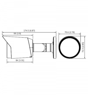 DAHUA HAC-HFW1500T-28 - Camara Bullet de 5 Megapixeles/ Lente de 2.8 mm/ 111 Grados de Apertura/ Metalica/ IR de 30 Metros/ IP67/ Soporta CVI/CVBS/AHD/TVI/ - Image 2
