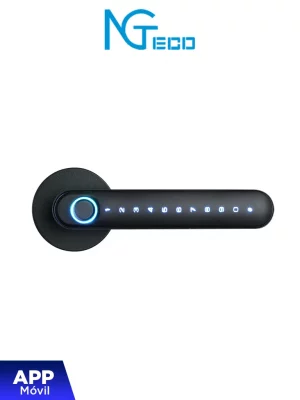 NGTeco SL01A630N -  Cerradura Inteligente Biométrica estilo americano / 100 huellas / 100 contraseñas / App Móvil NGTeco Home - Image 1