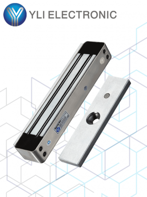 YLI YM280WLED - Cerradura Magnética para exterior IP68 con LED / Fuerza de Sujeción 280Kg /600Lb / Voltaje Dual 12v/24 VDC - Image 1